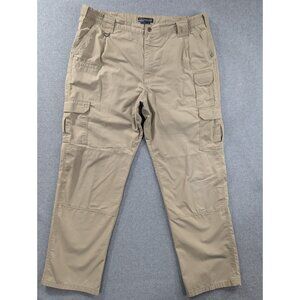 5.11 Tactical Pants Mens SZ 42x34 Beige Style 74273 Ripstop Double Knee Cargo